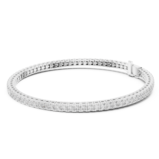 Princess Cut Diamond Tennis Bracelet 4.5 CTW