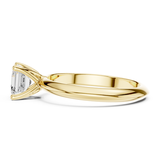 Asscher Cut Classic Solitaire Engagement Ring 1 CTW