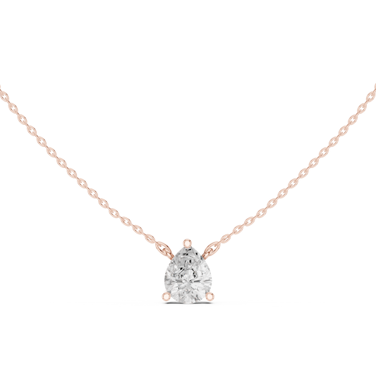 Pear Cut Solitaire Diamond Pendant 2.5 CTW