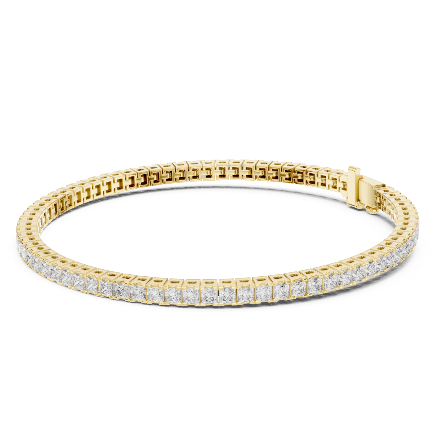 Princess Cut Diamond Tennis Bracelet 4.5 CTW