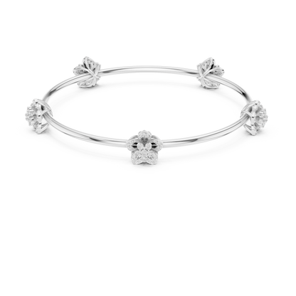 Elegant Diamond Flower Bracelet 1 CTW