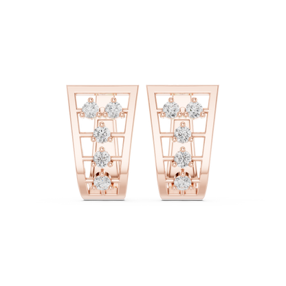 Minimalist 5 Diamond Huggies 0.5 CTW