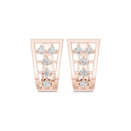 Minimalist 5 Diamond Huggies 0.5 CTW