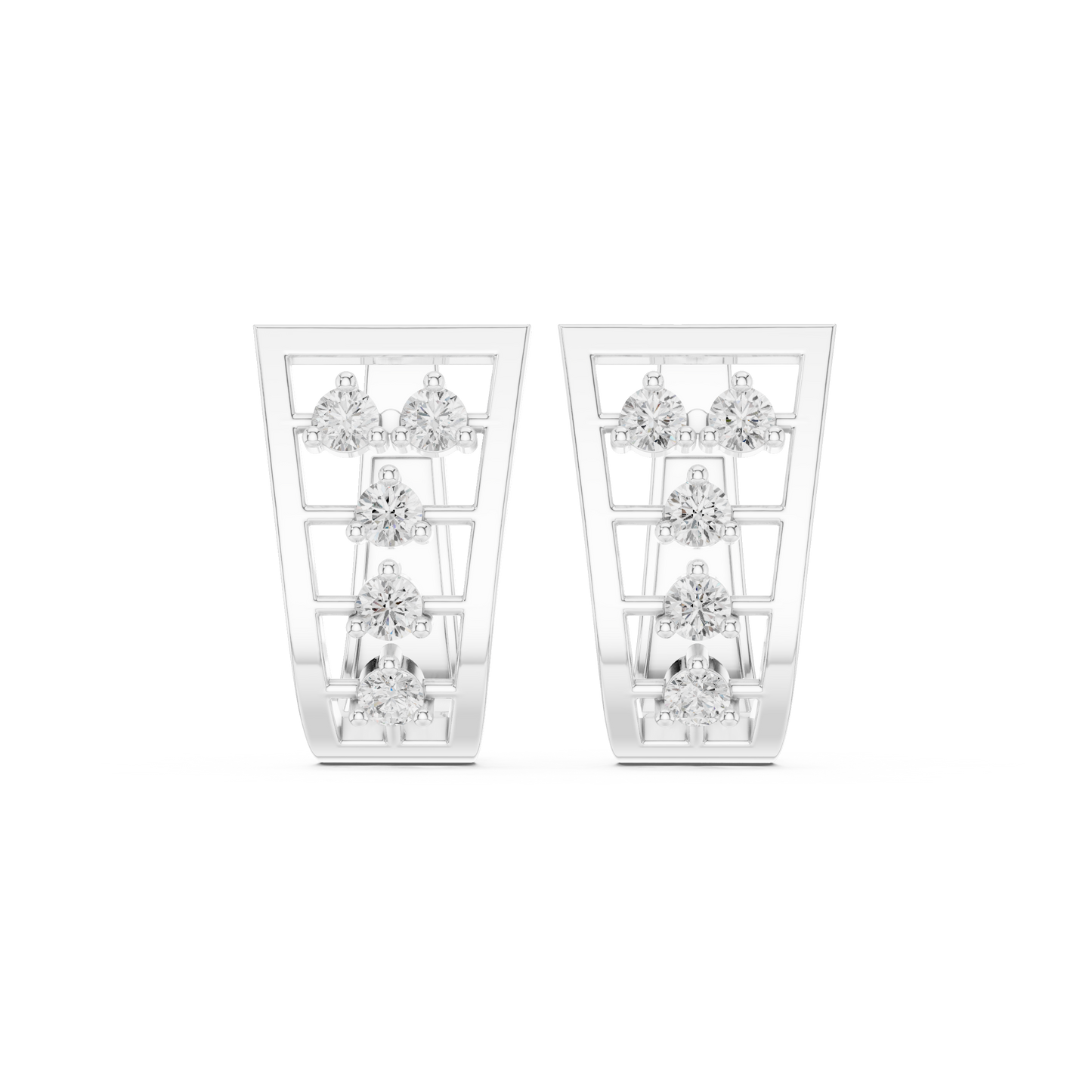 Minimalist 5 Diamond Huggies 0.5 CTW