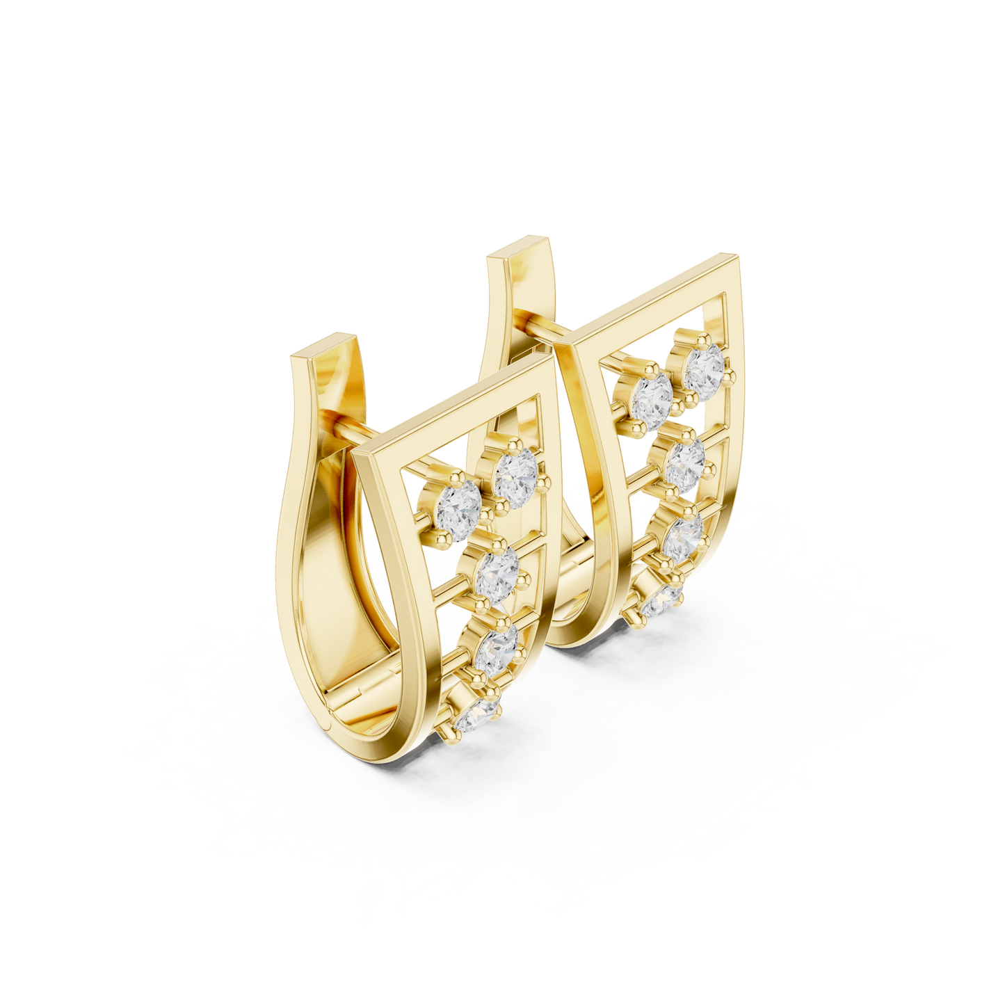 Minimalist 5 Diamond Huggies 0.5 CTW