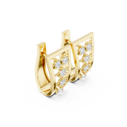 Minimalist 5 Diamond Huggies 0.5 CTW