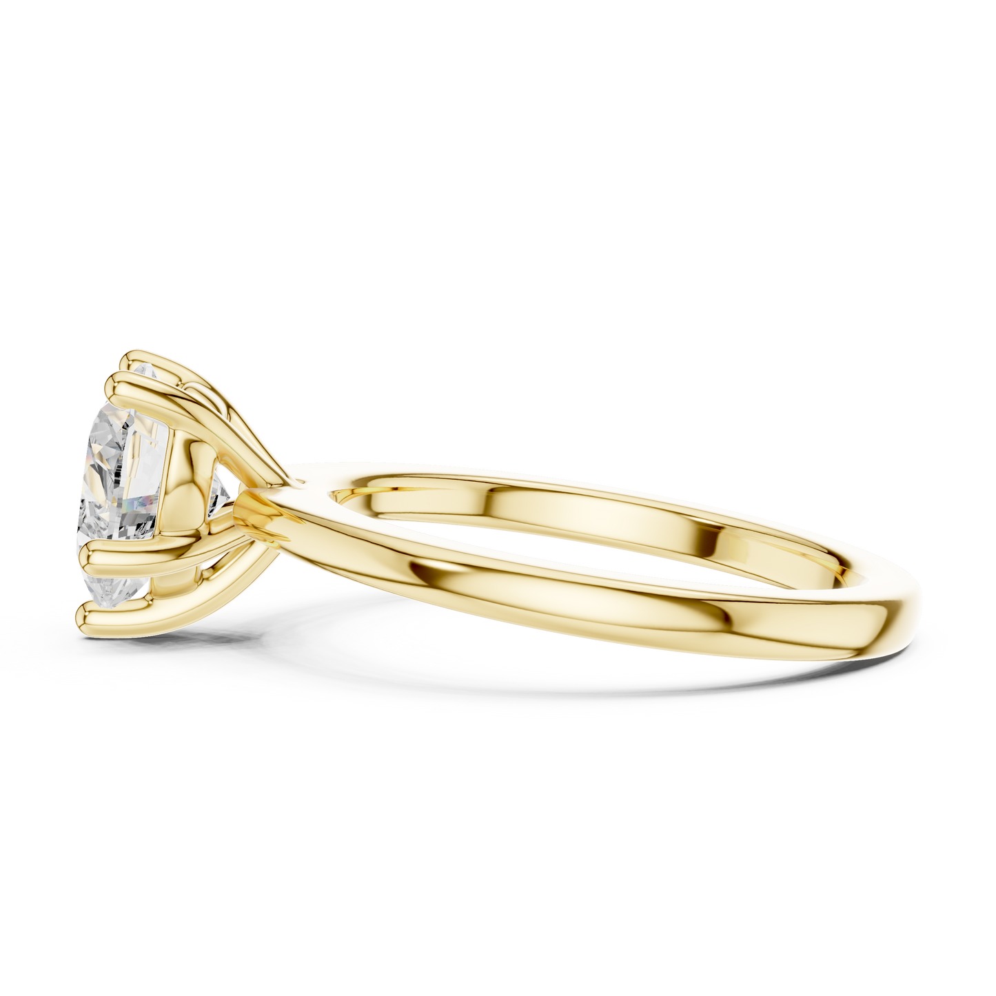 Classic Heart Solitaire Diamond Engagement Ring 1.5 CTW