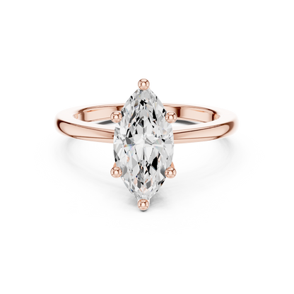Classic Marquise Solitaire Diamond Engagement Ring 1.5 CTW