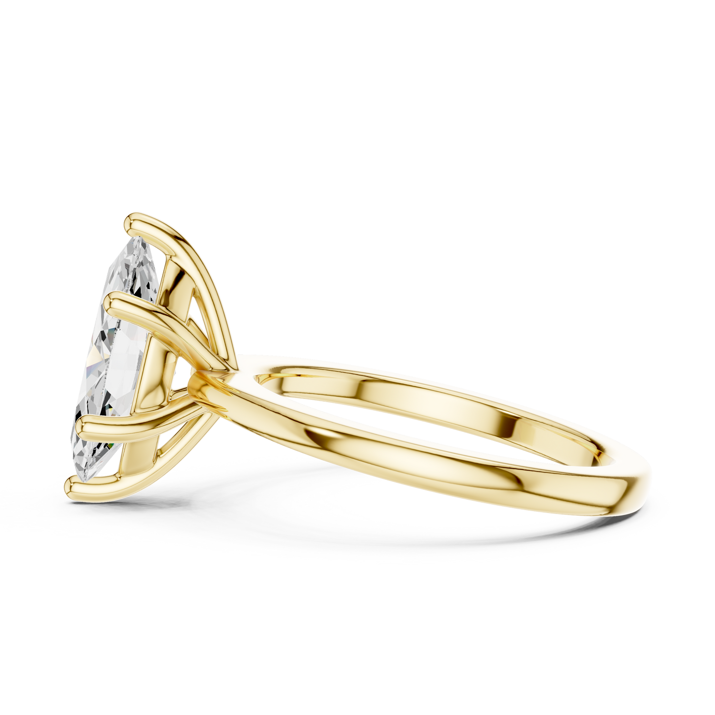 Classic Marquise Solitaire Diamond Engagement Ring 1.5 CTW
