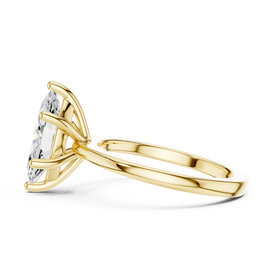 Classic Marquise Solitaire Diamond Engagement Ring 1.5 CTW