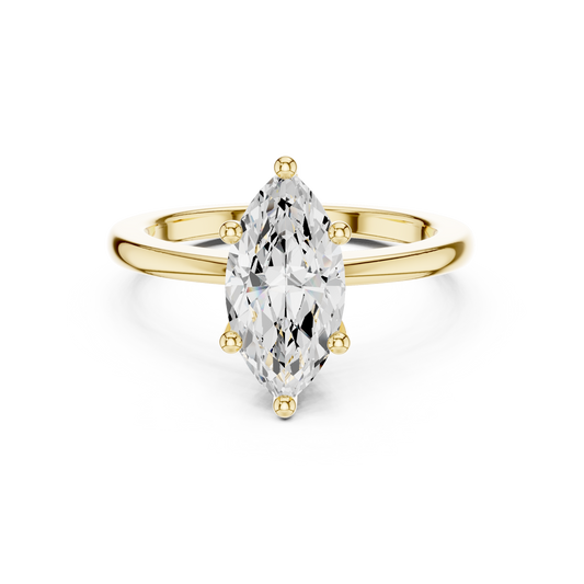 Classic Marquise Solitaire Diamond Engagement Ring 1.5 CTW