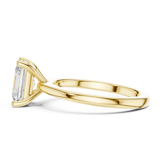 Classic Radiant Solitaire Diamond Engagement Ring 1.5 CTW