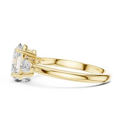 Oval Cut Three Stone Diamond Engagement Ring 2.5 CTW