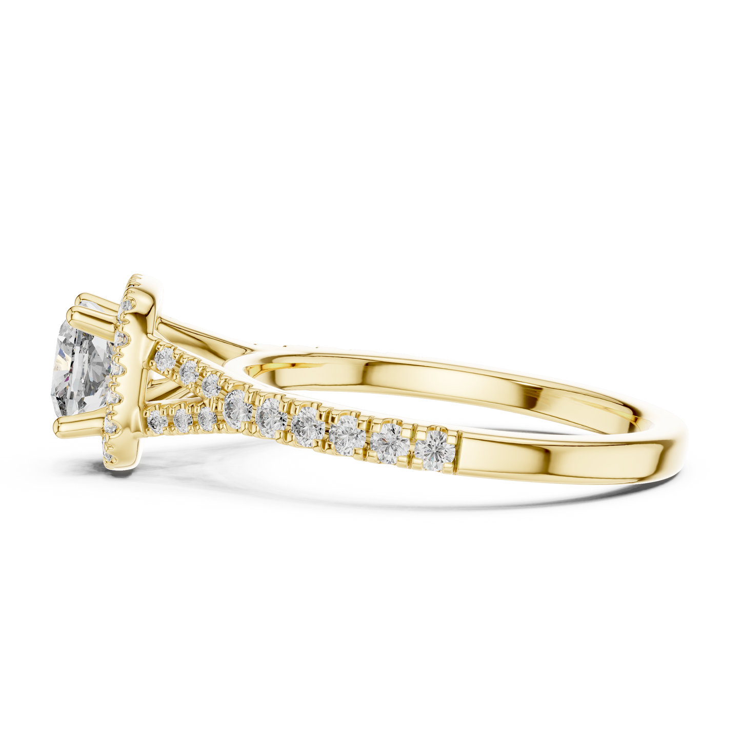 Cushion Cut Halo Engagement Ring 1.4 CTW