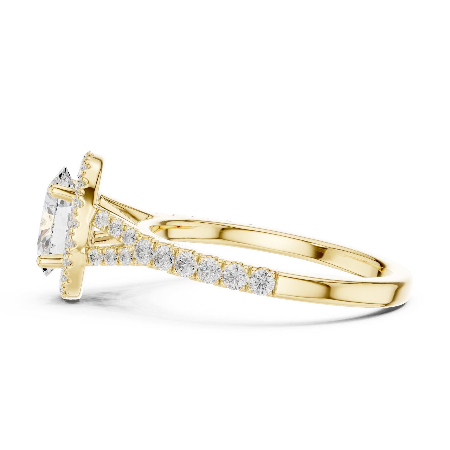 Oval Cut Halo Engagement Ring 1.4 CTW