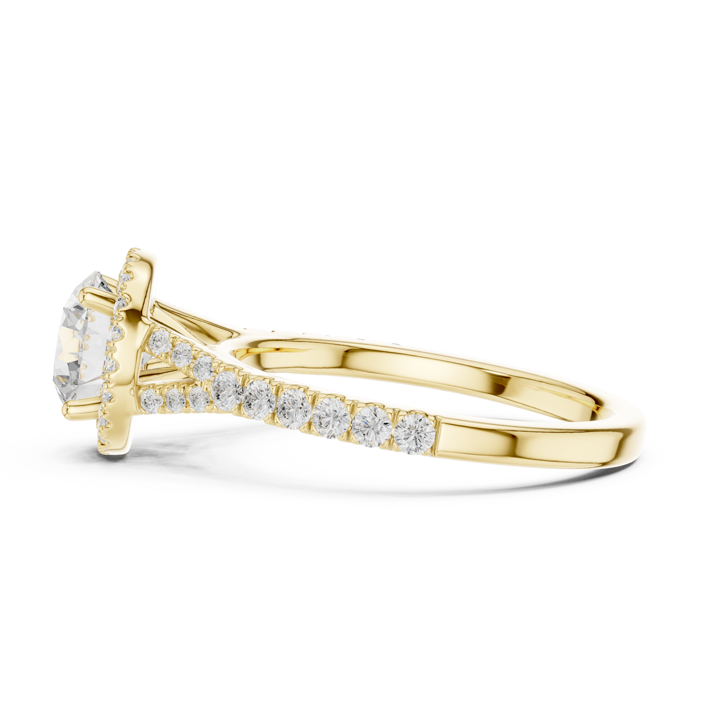 Round Cut Halo Engagement Ring 1.4 CTW