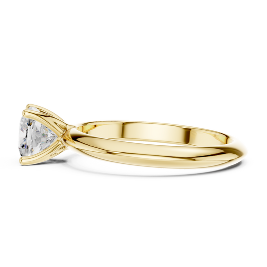 Cushion Cut Classic Solitaire Engagement Ring 1 CTW