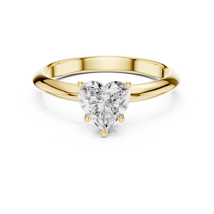 Heart Cut Classic Solitaire Engagement Ring 1 CTW