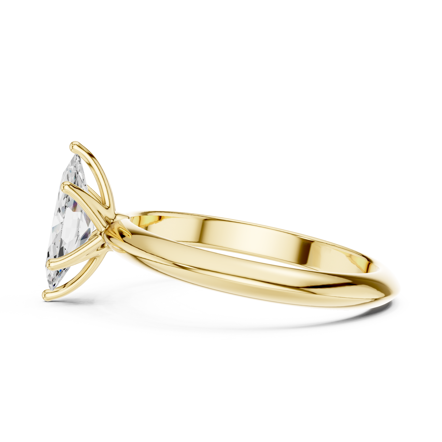 Marquise Cut Classic Solitaire Engagement Ring 1 CTW