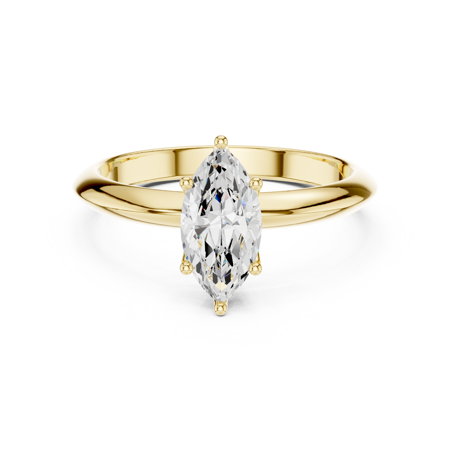 Marquise Cut Classic Solitaire Engagement Ring 1 CTW