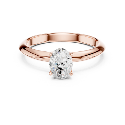 Oval Cut Classic Solitaire Engagement Ring 1 CTW