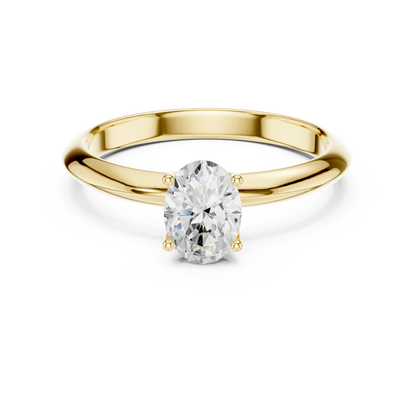 Oval Cut Classic Solitaire Engagement Ring 1 CTW
