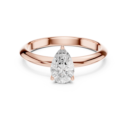 Pear Cut Classic Solitaire Engagement Ring 1 CTW