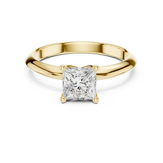 Princess Cut Classic Solitaire Engagement Ring 1 CTW