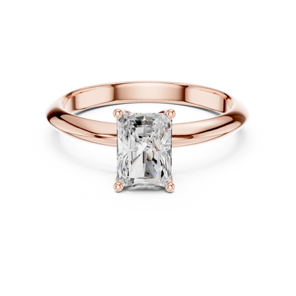 Radiant Cut Classic Solitaire Engagement Ring 1 CTW