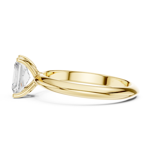 Radiant Cut Classic Solitaire Engagement Ring 1 CTW