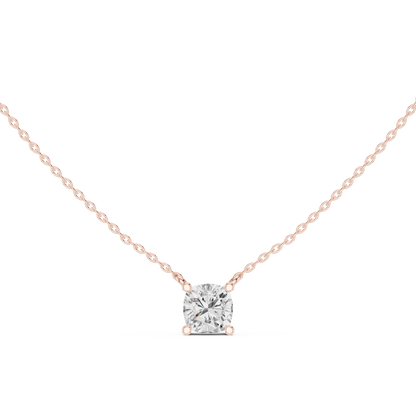 Cushion Cut Solitaire Diamond Pendant 2.5 CTW