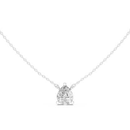 Pear Cut Solitaire Diamond Pendant 2.5 CTW