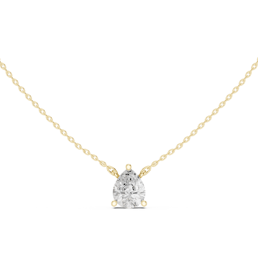 Pear Cut Solitaire Diamond Pendant 2.5 CTW