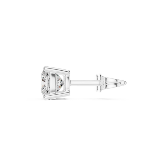 Classic Cushion Shape Diamond Stud Earrings 2 CTW