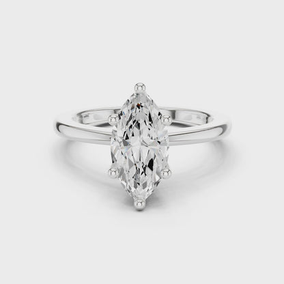 Classic Marquise Solitaire Diamond Engagement Ring 1.5 CTW